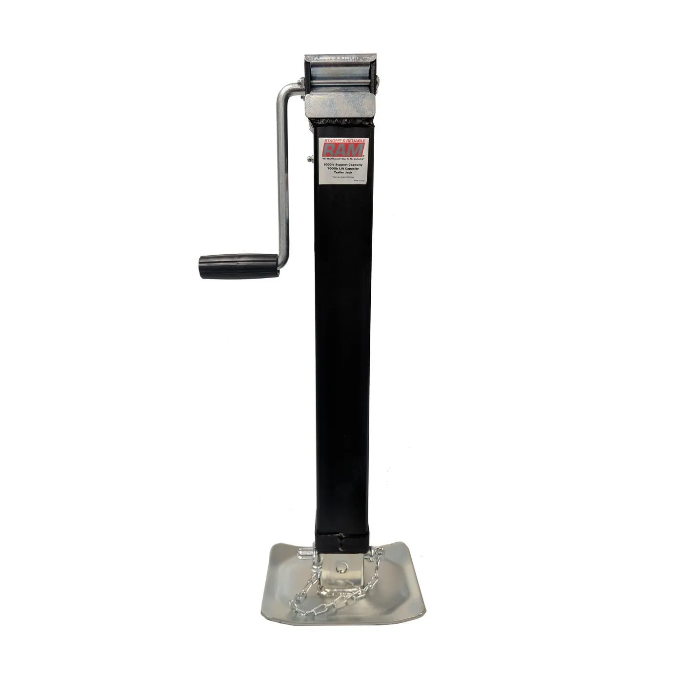 Weld-on pipe mount square jack